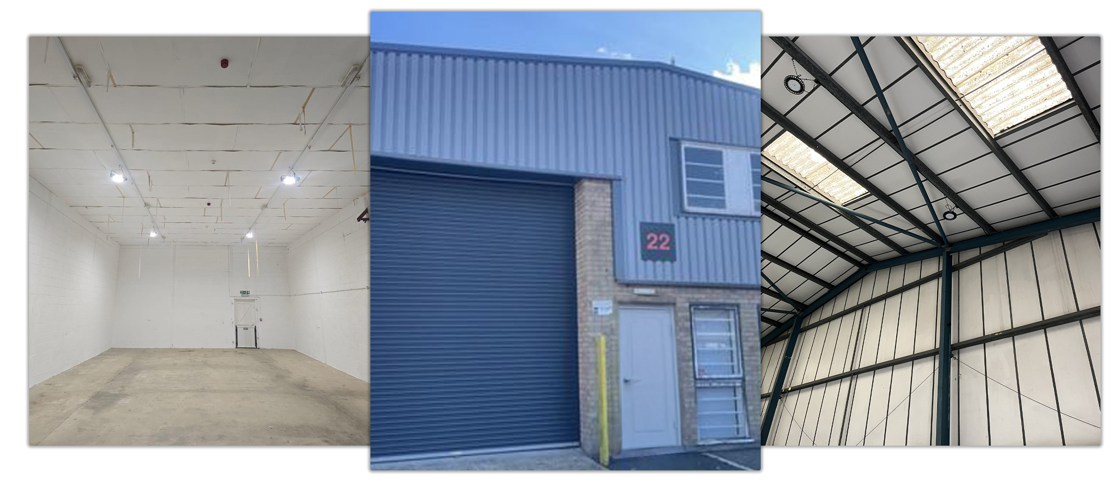 Dilapidations works showing commercial property repairs and reinstatement services carried out on industrial and commercial buildings by INTEN