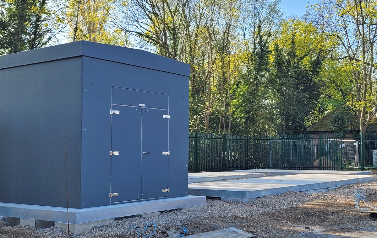 Main image of generator infrastructure reinforced concrete foundation works carried out at Harefield Hospital to support critical backup power systems